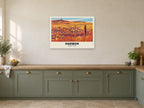 Darwen Tower Poster at A1, in a white frame, in a kitchen