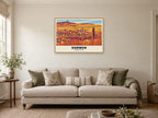 Darwen Tower Poster at A1, in a natural wood frame, in a sitting room