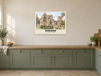 St Nicholas Church, Dereham Poster at A1, in a white frame, in a kitchen