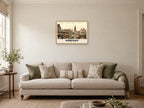 High Street, Dumfries, 1890s Heritage Print at A2, in a natural wood frame, in a sitting room