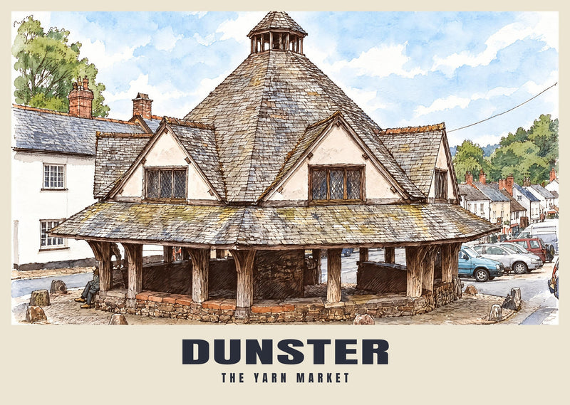 The Yarn Market, Dunster Poster