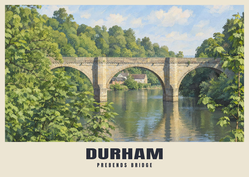 Prebends Bridge, Durham Poster