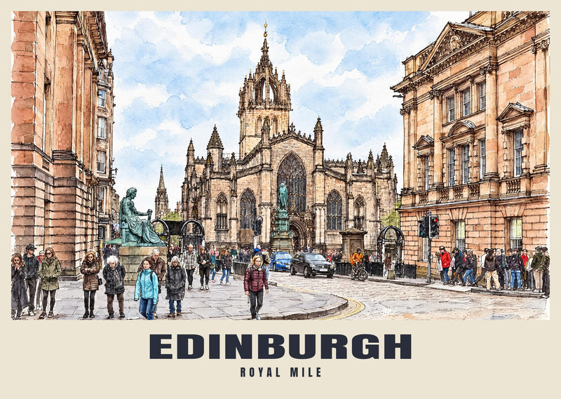 The Royal Mile, Edinburgh Poster