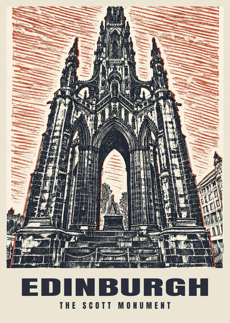 The Scott Monument, Edinburgh Poster