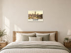 George Square, Glasgow Poster at A2, as a poster, above a bed