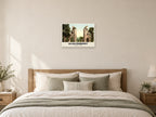 The Abbey, Glastonbury, 1890s Heritage Print at A2, as a poster, above a bed