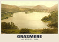 Grasmere, 1890s hand-coloured photochrom heritage print