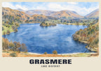 Grasmere poster in the English Watercolour style