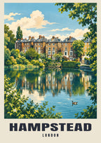 Hampstead Heath vintage-style poster