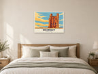 Helmsley Castle Poster at A1, as a poster, above a bed