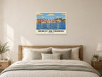Henley-on-Thames Poster at A1, as a poster, above a bed