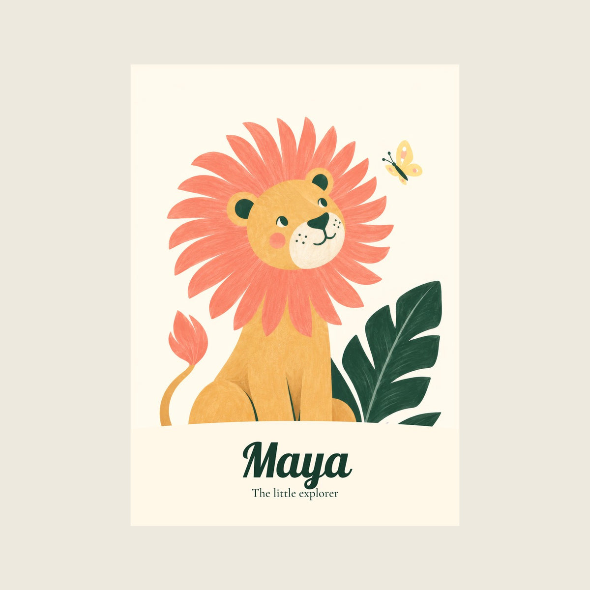 My Safari Adventure — sample lettering