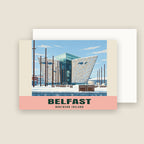 Titanic Belfast winter Christmas card with its envelope