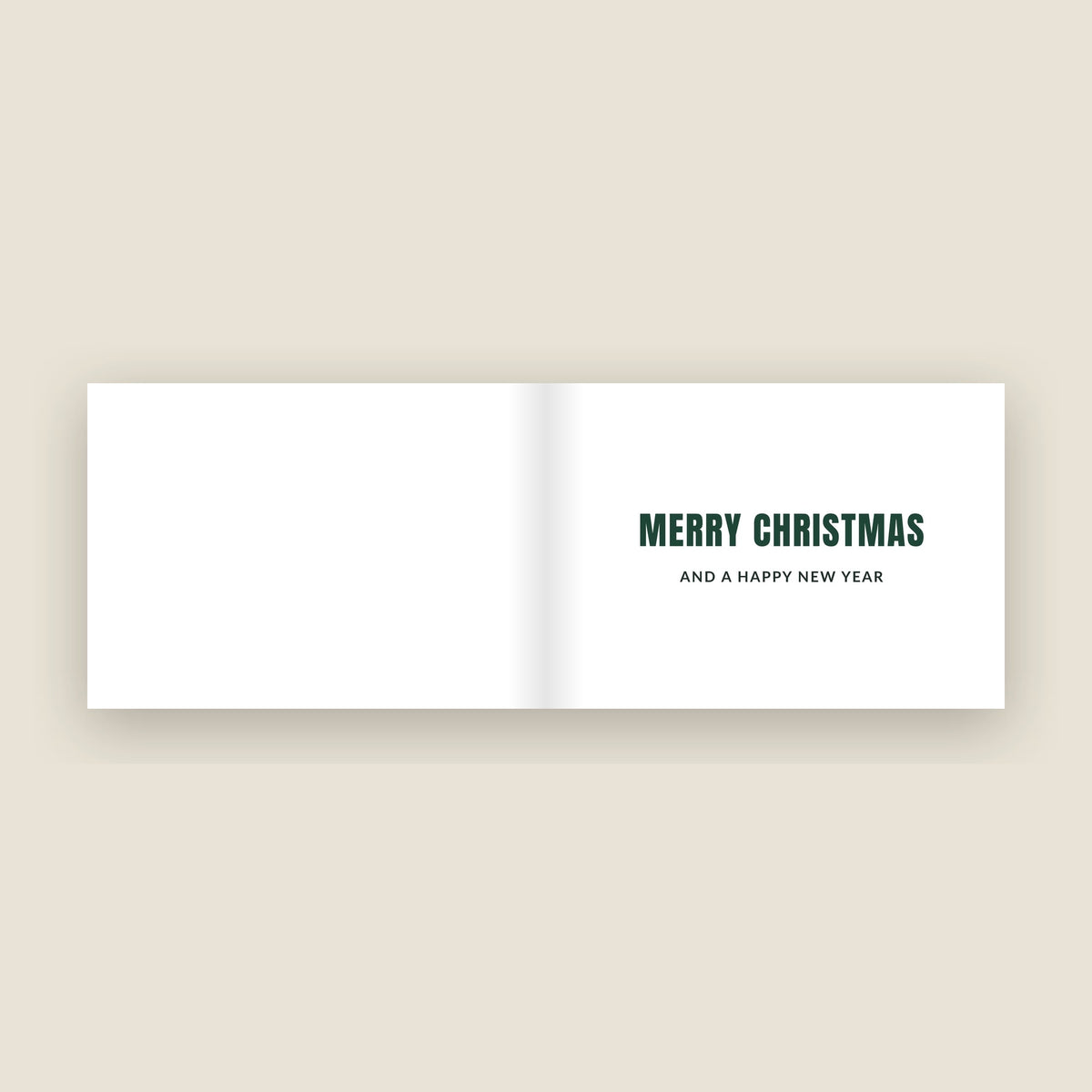 Inside the Birmingham Christmas card: Merry Christmas and a Happy New Year