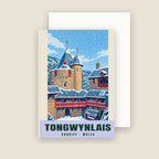Castell Coch, Tongwynlais winter Christmas card with its envelope