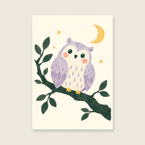Little Night Owl Children’s Print