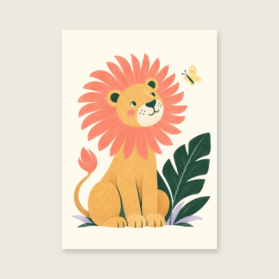 Brave Little Lion Children’s Print