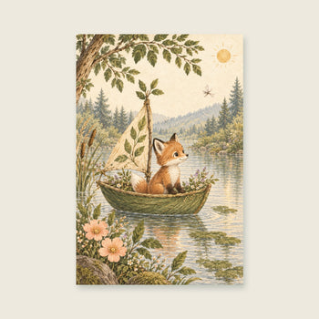 A Little Adventure Fox Nursery Print