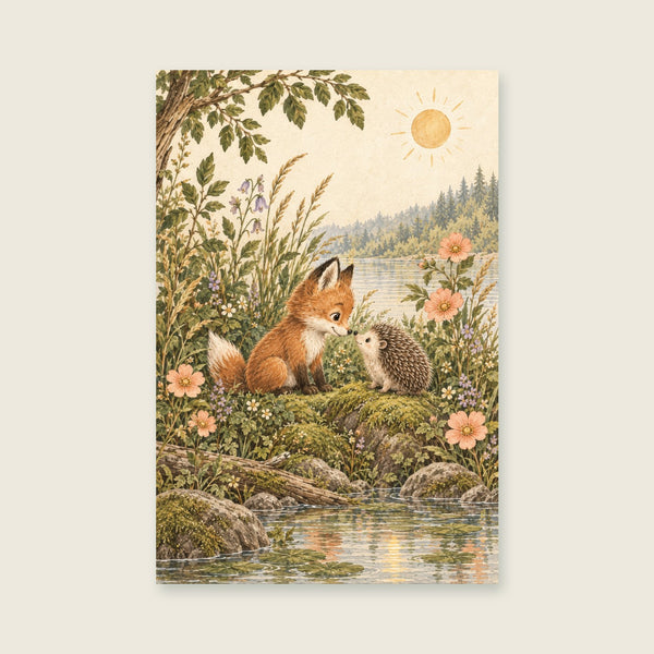 A Friend for the Journey Fox Nursery Print