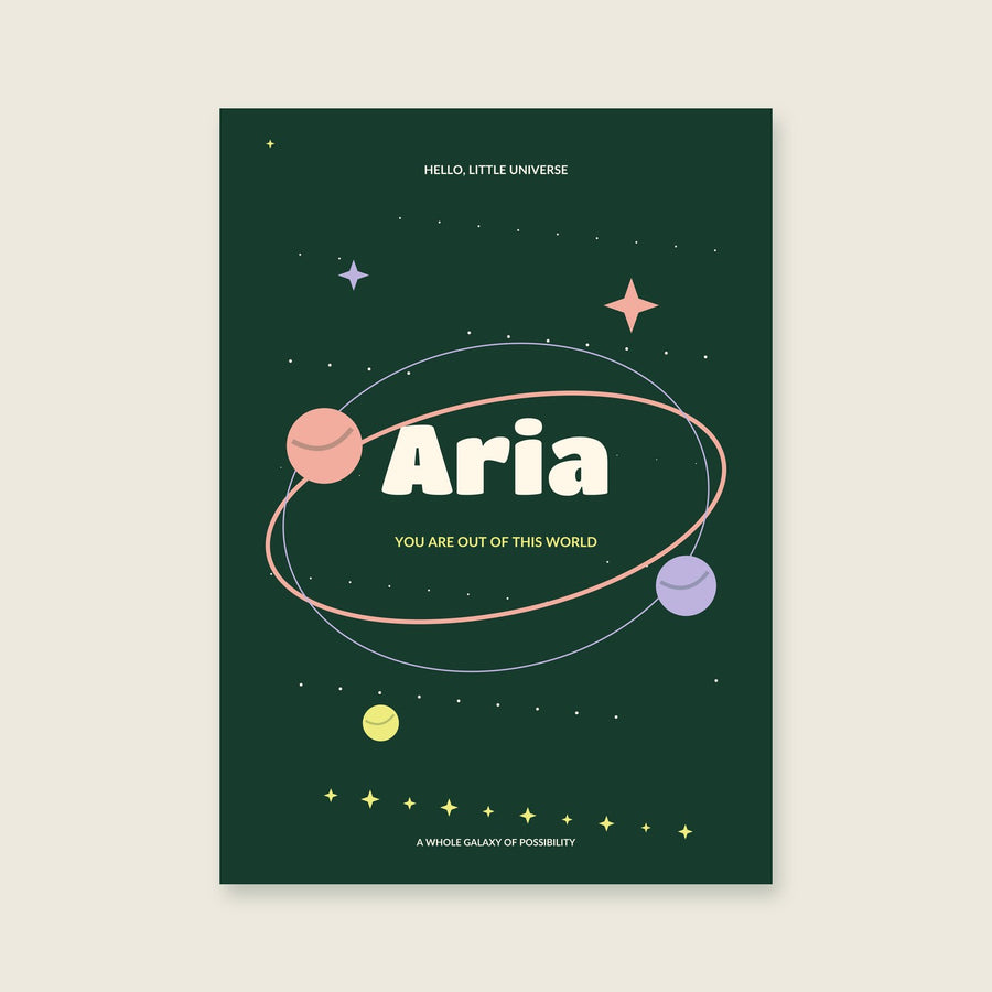 Name in Orbit Personalised Print