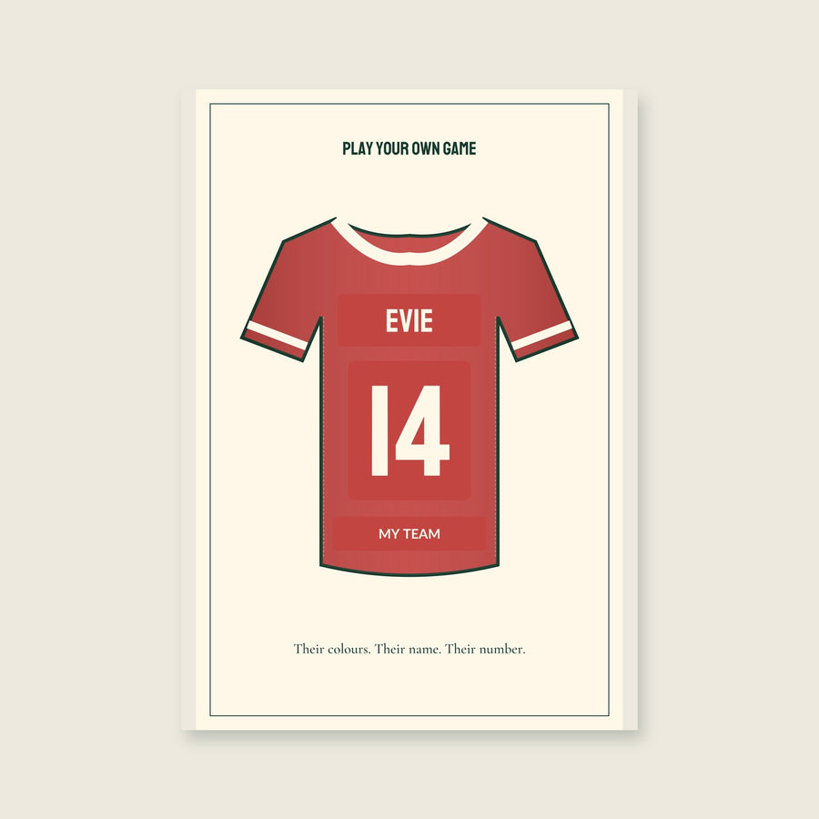 My Football Shirt Personalised Print