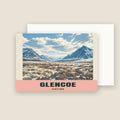 Buachaille Etive Mòr, Glencoe winter Christmas card with its envelope