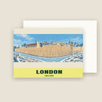 The Tower of London winter Christmas card with its envelope