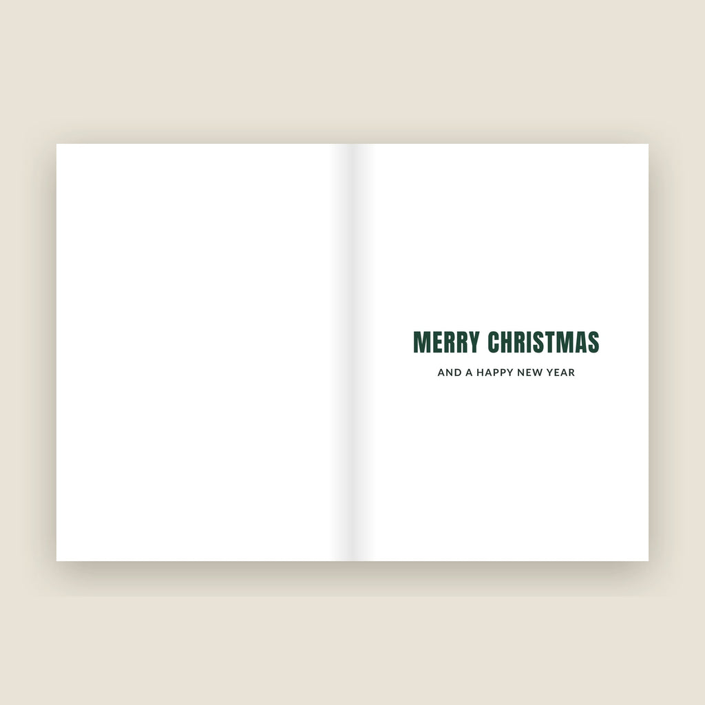 Inside the Newcastle Christmas card: Merry Christmas and a Happy New Year