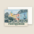 Portmeirion winter Christmas card with its envelope