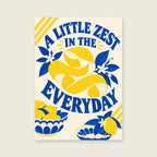 A Little Zest in the Everyday — Crisp cut-paper citrus kitchen art print