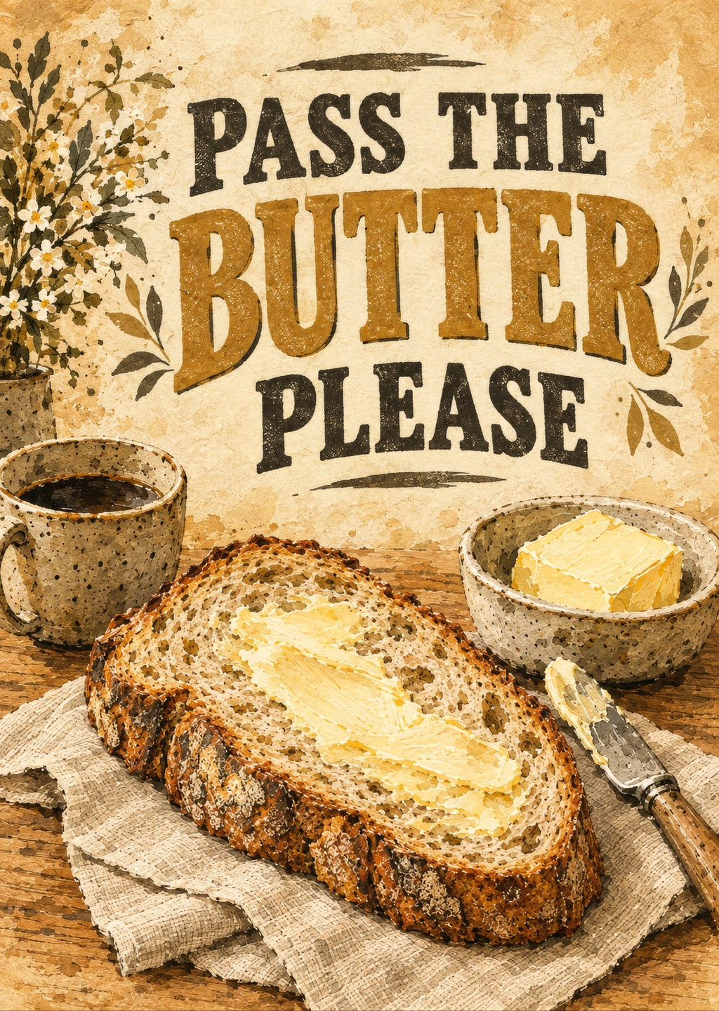 Pass the Butter Please — artwork detail