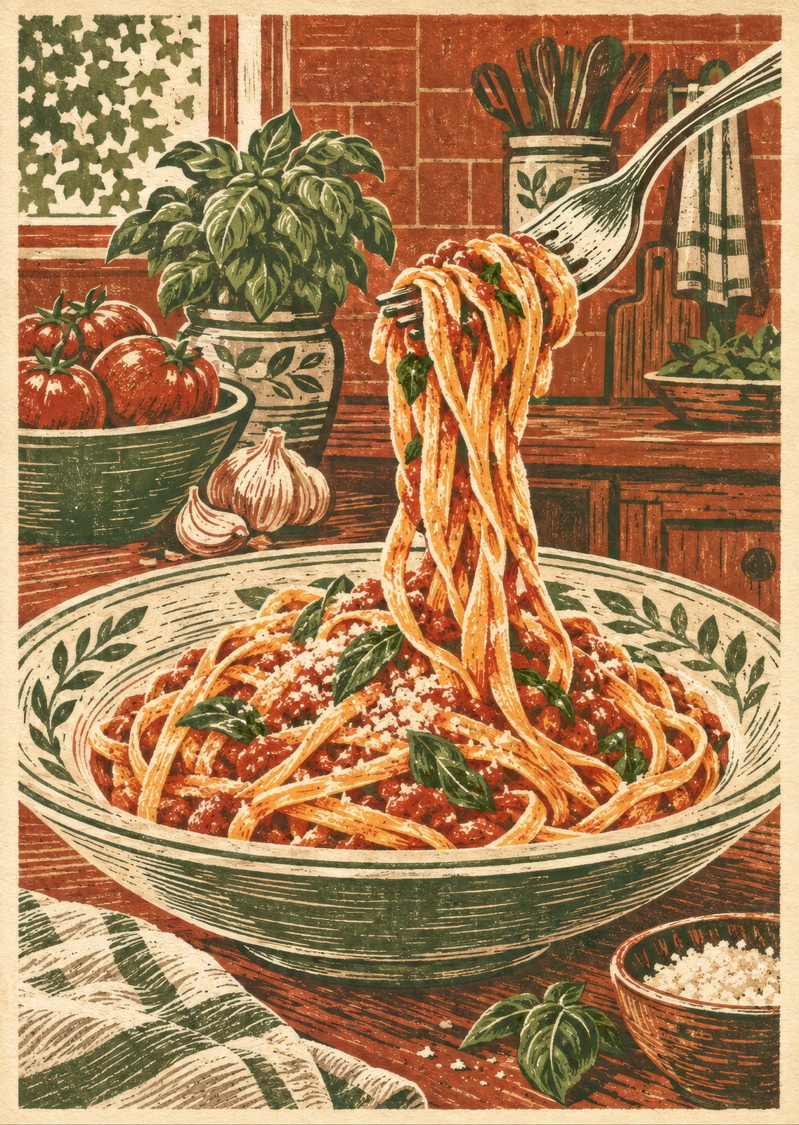 Twirl at the Table — artwork detail