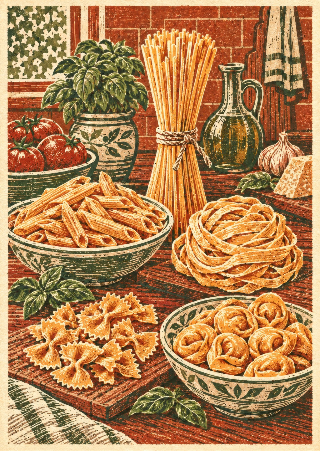 The Pasta Shapes Study — artwork detail