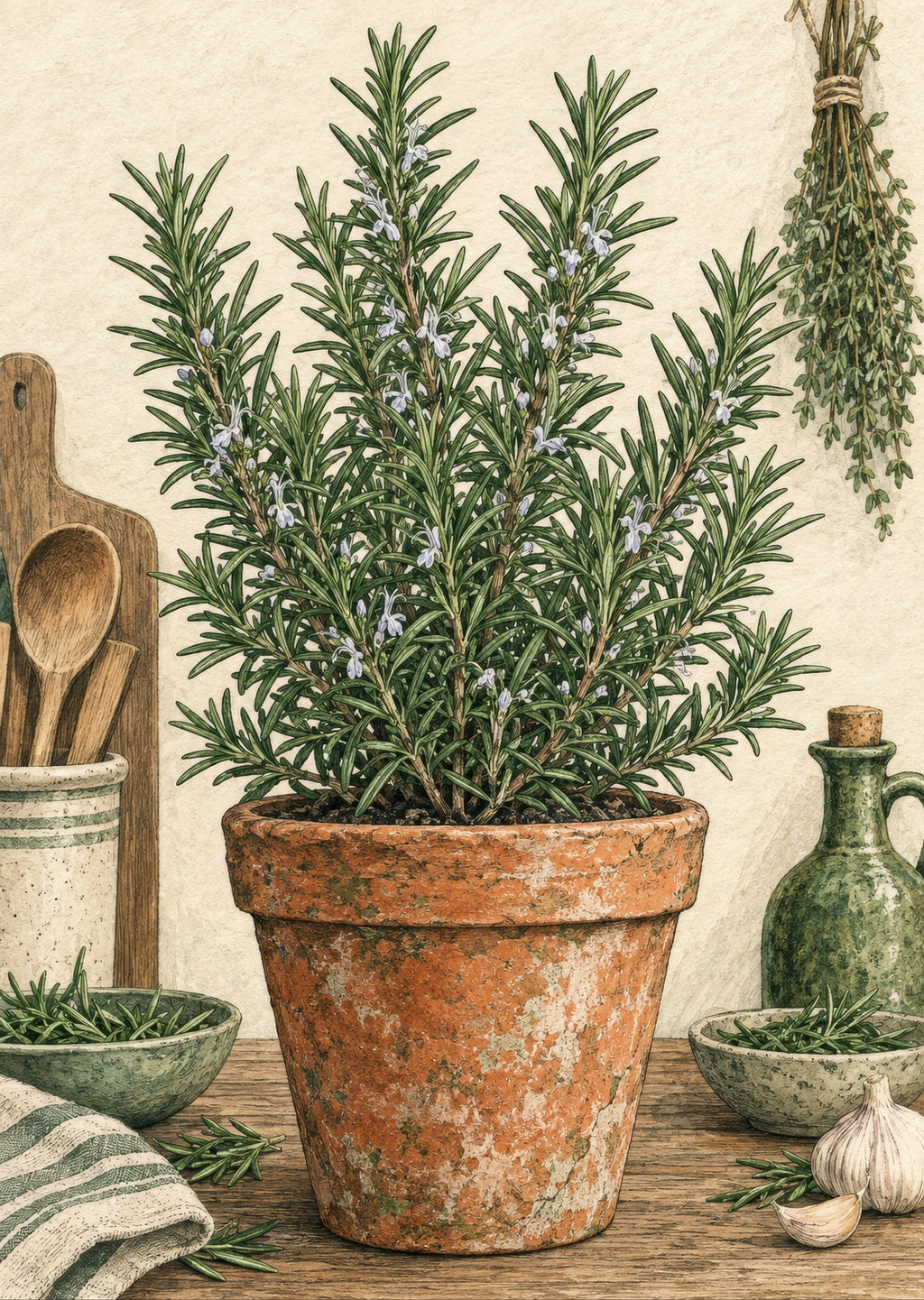 Rosemary Pot Study — artwork detail