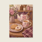 Biscuits for Two — Soft gouache kitchen art print