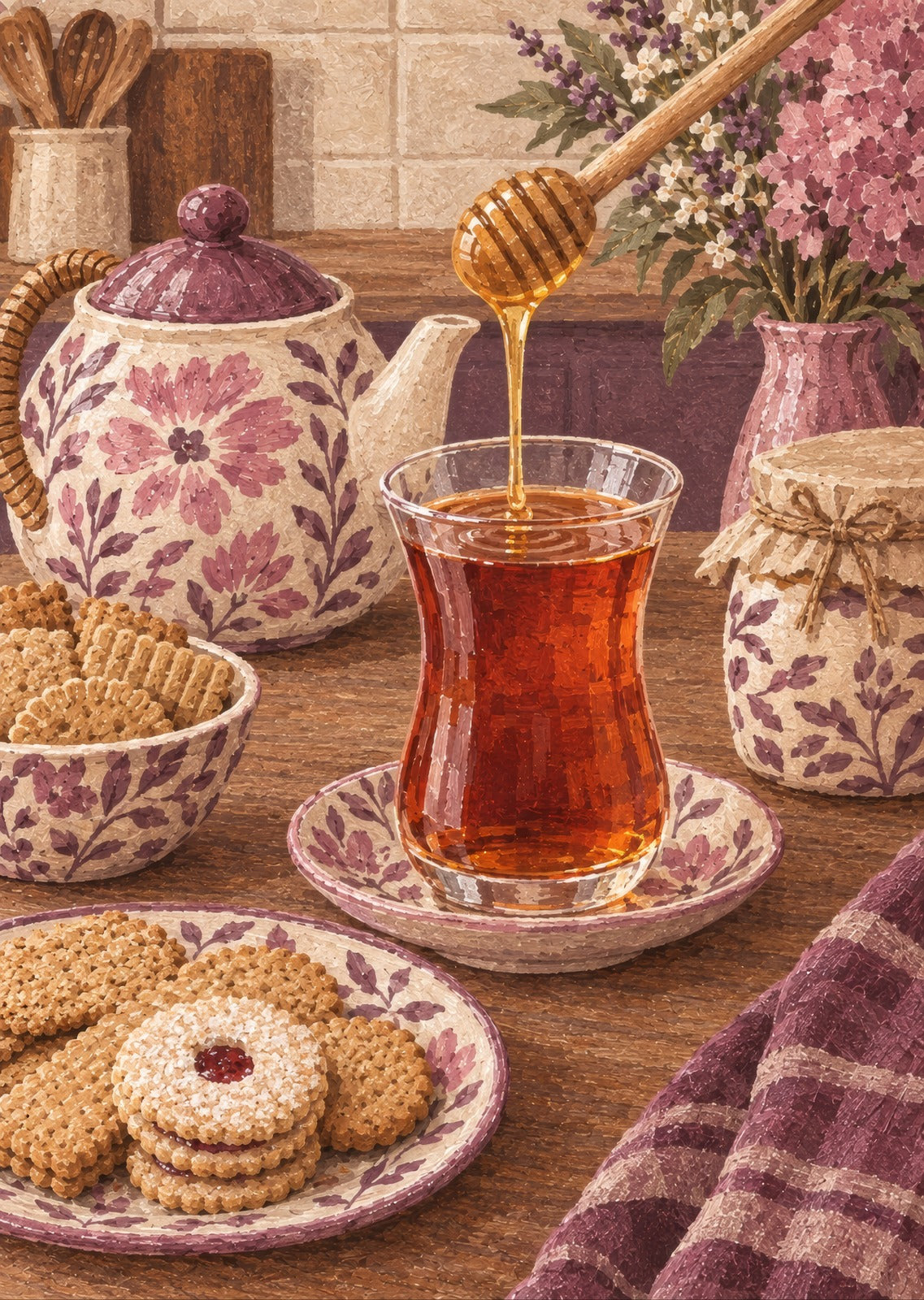 Honey in the Tea — artwork detail