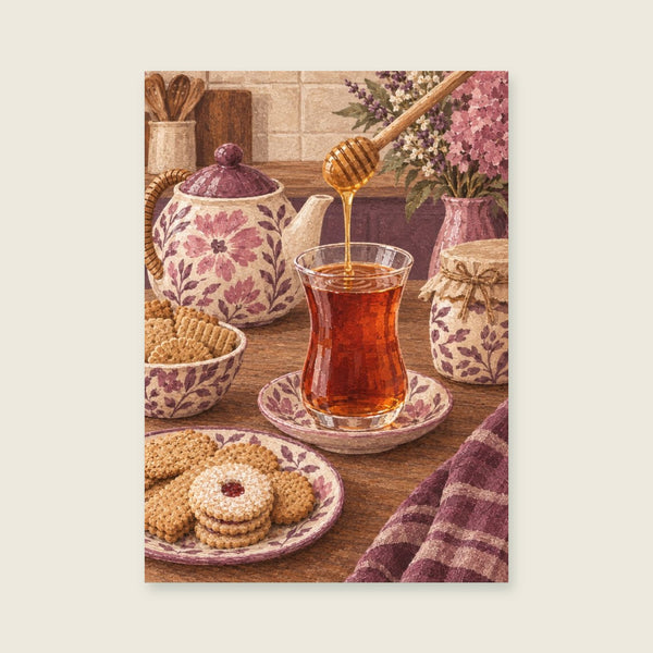 Honey in the Tea Art Print
