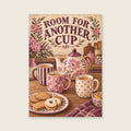 Room for Another Cup — Soft gouache kitchen art print