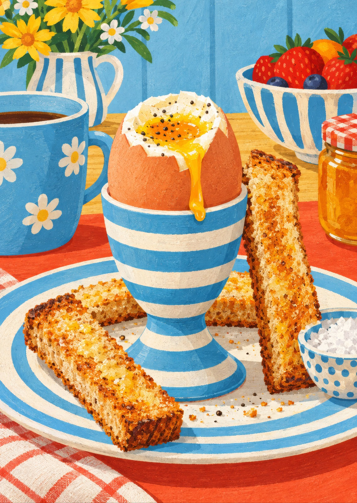 Egg and Soldiers — artwork detail