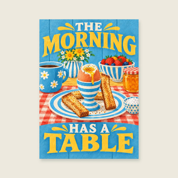 The Morning Has a Table Art Print