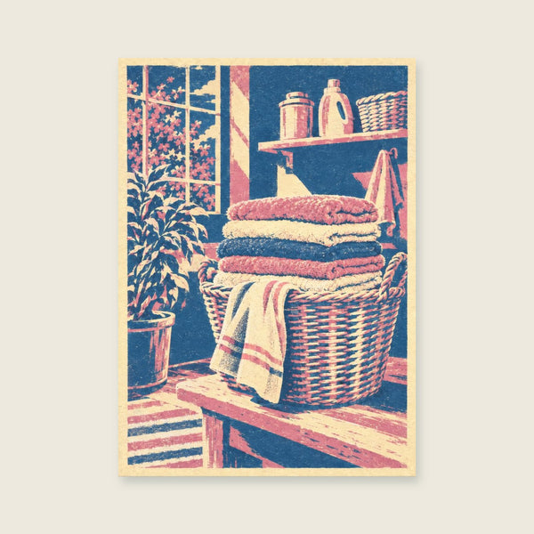 Woven basket Art Print