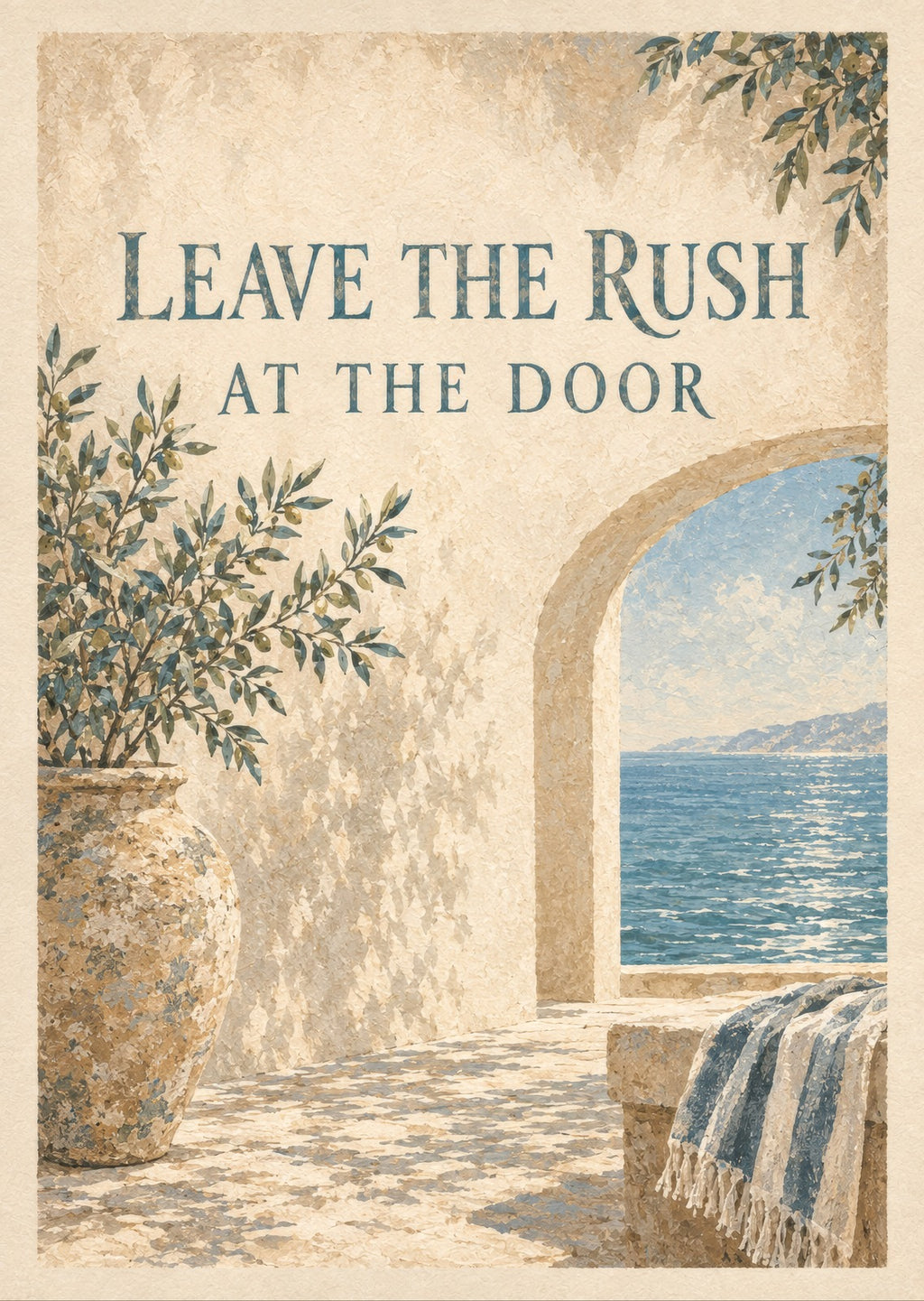 Leave the Rush at the Door — artwork detail