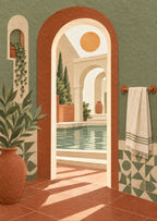 Arched Bathhouse Door — artwork detail