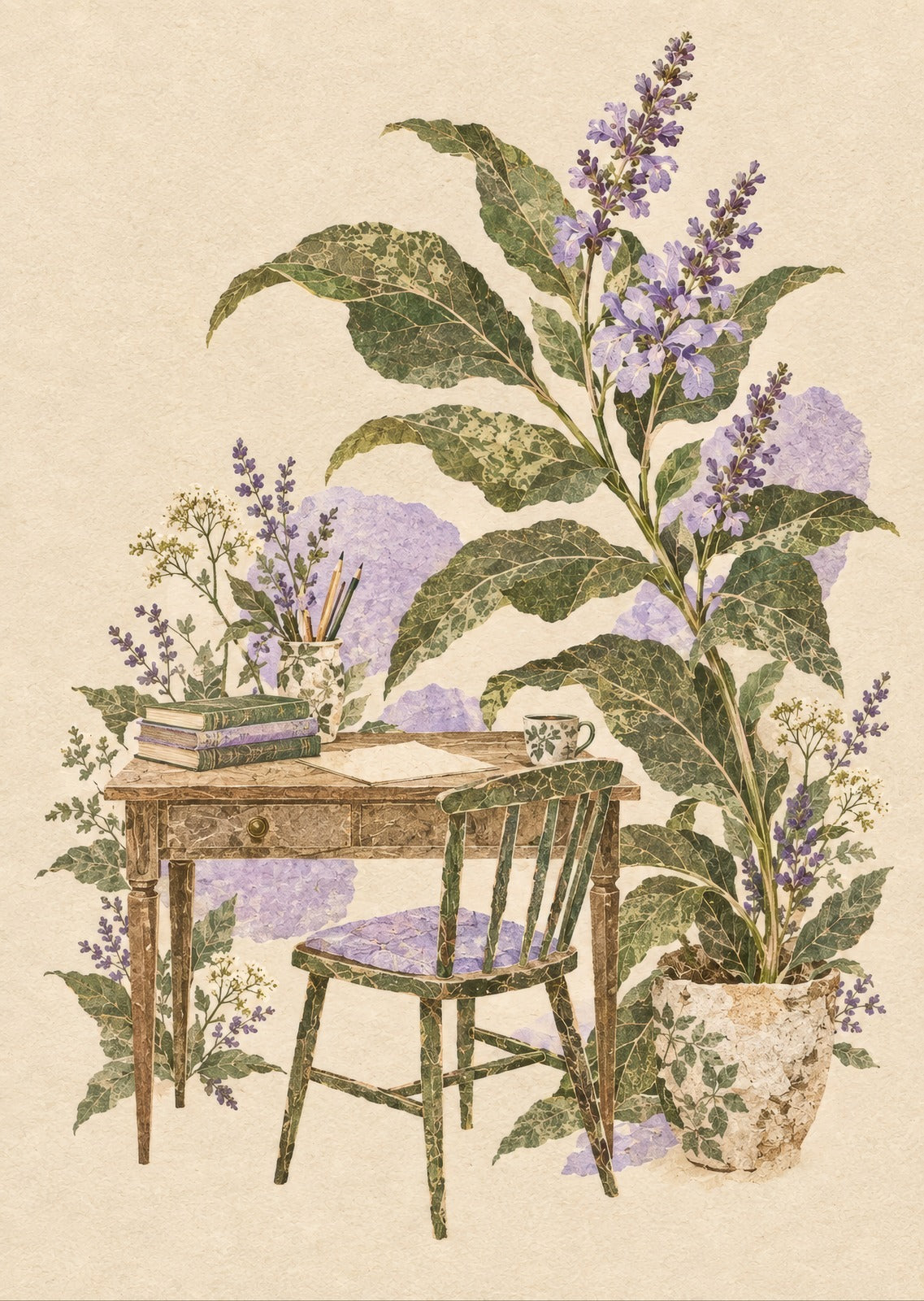 The Small Green Desk — artwork detail