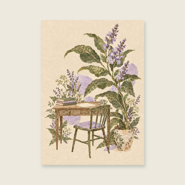 The Small Green Desk Art Print