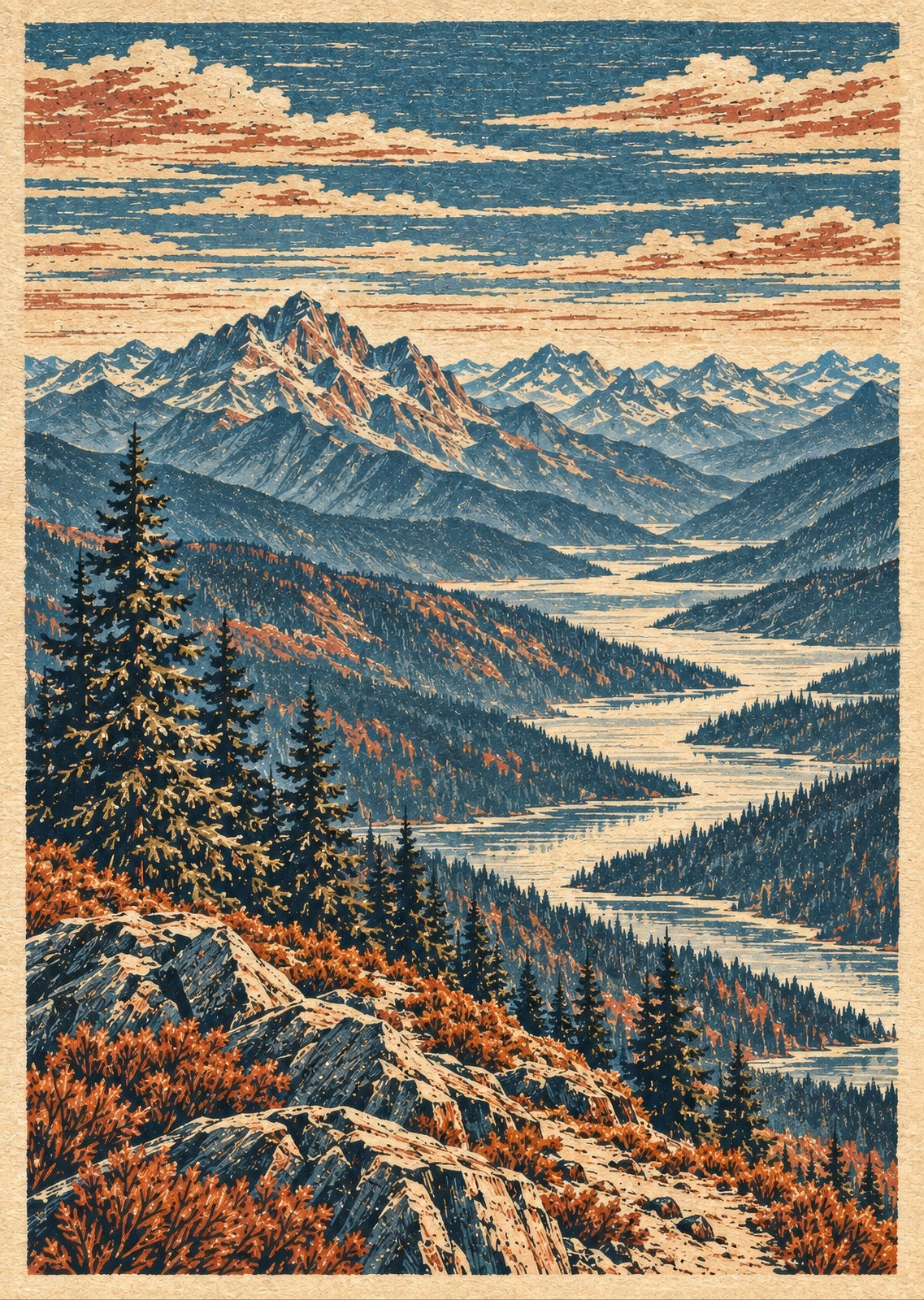 Valley Before Sunrise — artwork detail