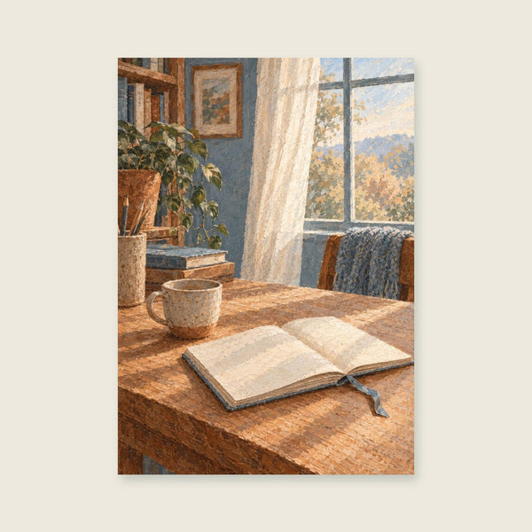 Tea Between Tasks Art Print