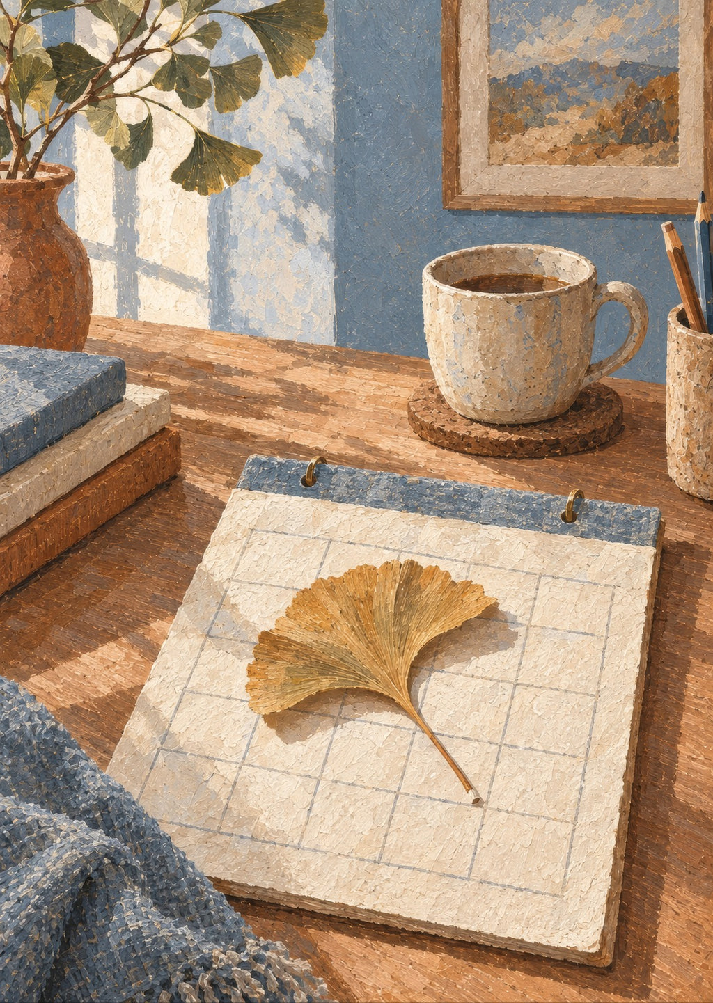 A Leaf on the Calendar — artwork detail