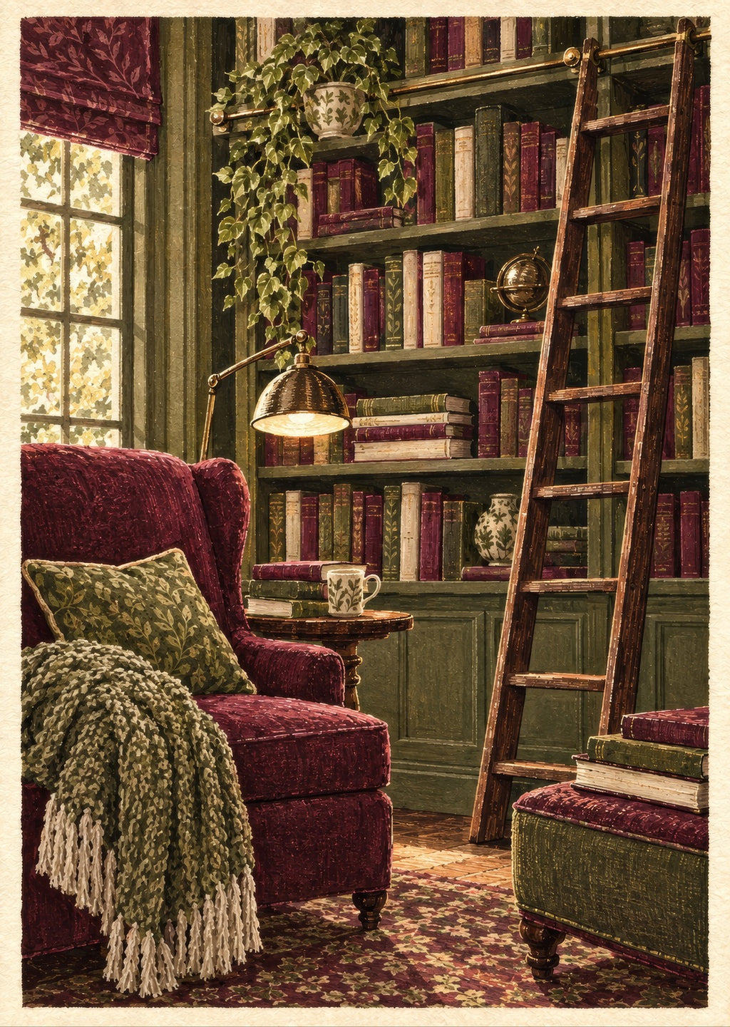 The Library Ladder — artwork detail