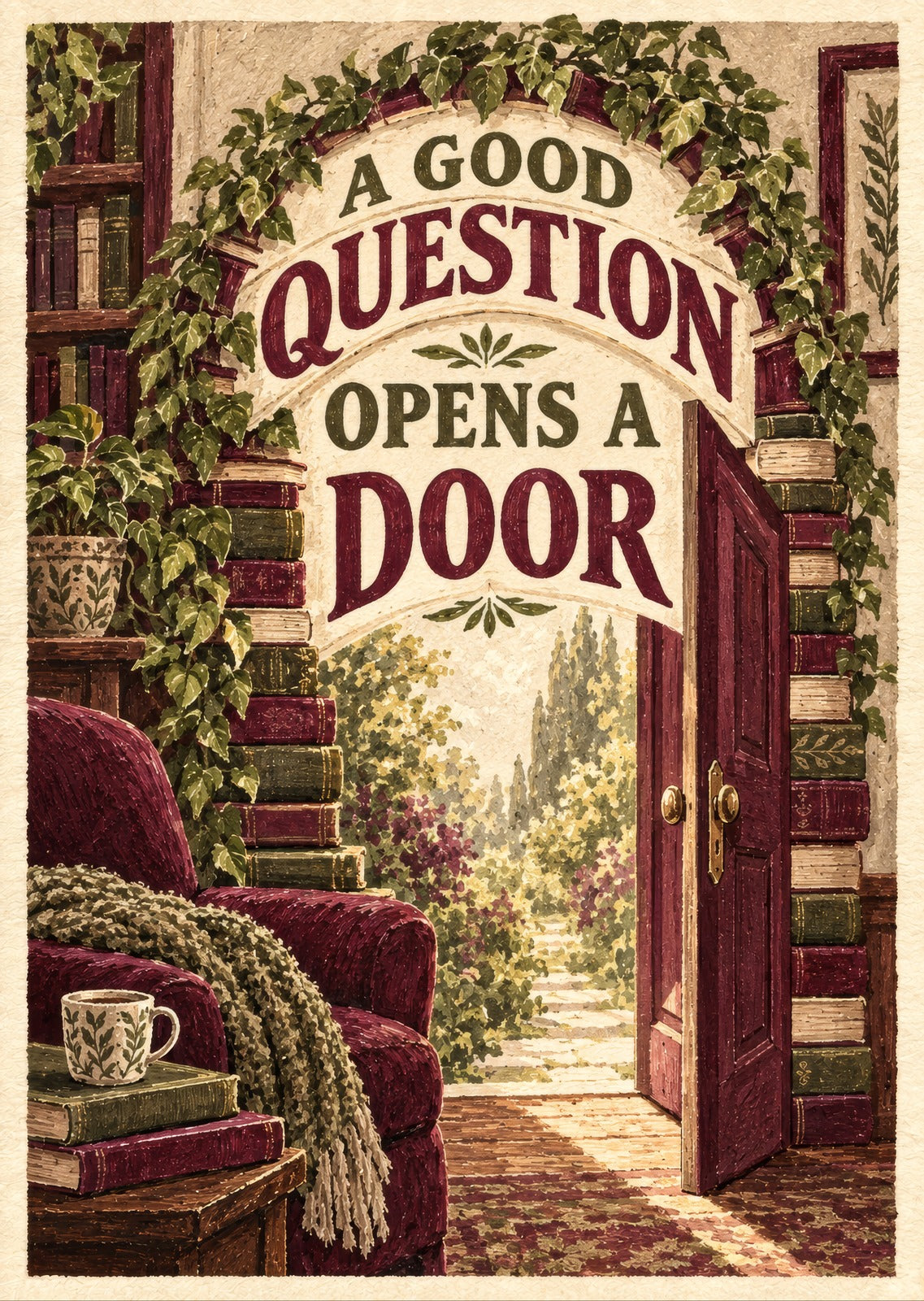 A Good Question Opens a Door — artwork detail